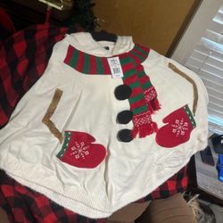 Warm Christmas NB SKATER DRESS W HAT XL