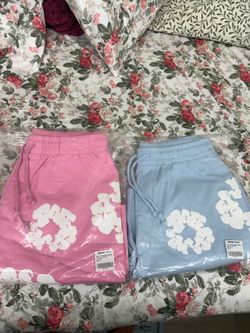 Denim tear shorts (S: small)