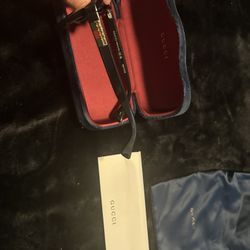 Gucci M Men's Sunglass with Black/Red/Green/Gold Logo