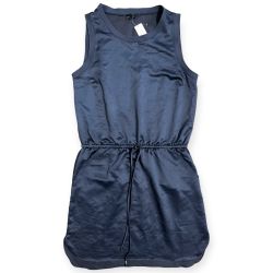 NWT Banana Republic Sleeveless Elastic Waist Mini Navy Dress Women Size Medium