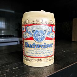 Vintage Budweiser Ceramarte Ceramic Beer Stein