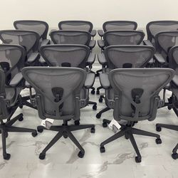 🔥BRAND NEW HERMAN MILLER REMASTERED AERON CHAIRS SIZE B FULLY LOADED WITH POSTURE-FIT SL!🔥