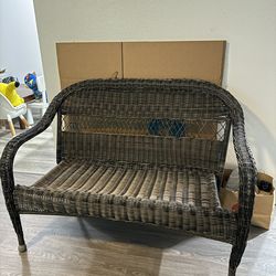 Wicker Bench