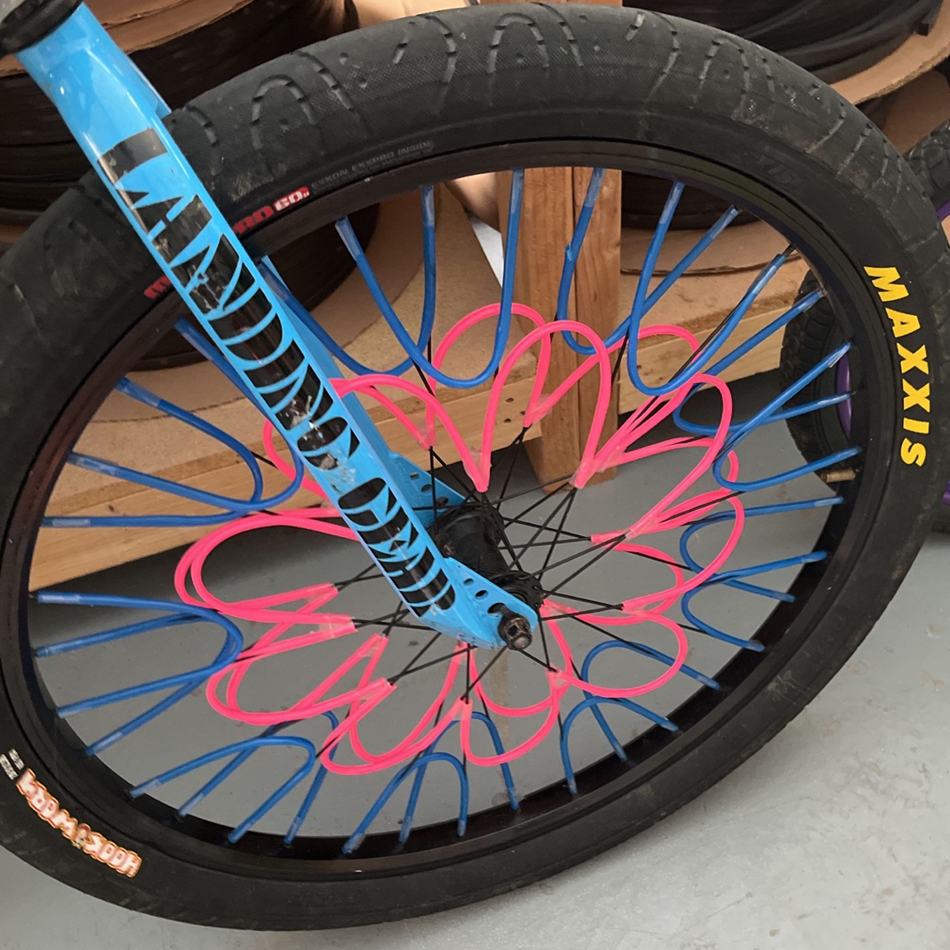 Blue Camo Blocks Flyer Se Bike With Maxxis 26 Inch for Sale in Reading, PA  - OfferUp