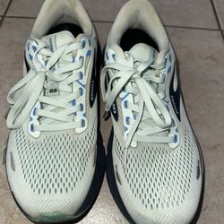 Brooks Adrenaline GTS 23 Shoes Womens Size 9 Gray Blue Running Athletic Sneakers