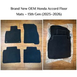 Brand OEM New Honda Accord Floor Mats – 13th Gen (2023–2026)