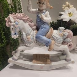 Porcelain rocking horse