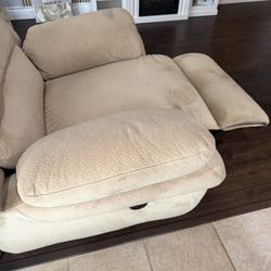 Faux Suede Camou Recliner