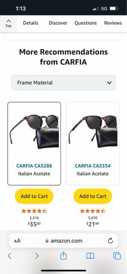 CARFIA CA 5288 Women Sunglasses