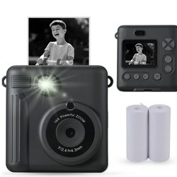 Vivitar InstaPrint Digital Camera, 12MP, 4 Games, 2 Rolls of Paper, Instantly Prints 2" X 3" Picture