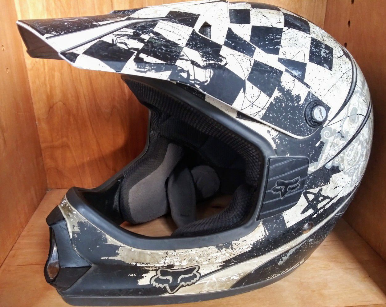 M* Fox motocross helmet
