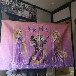 Tangled Birthday Banner