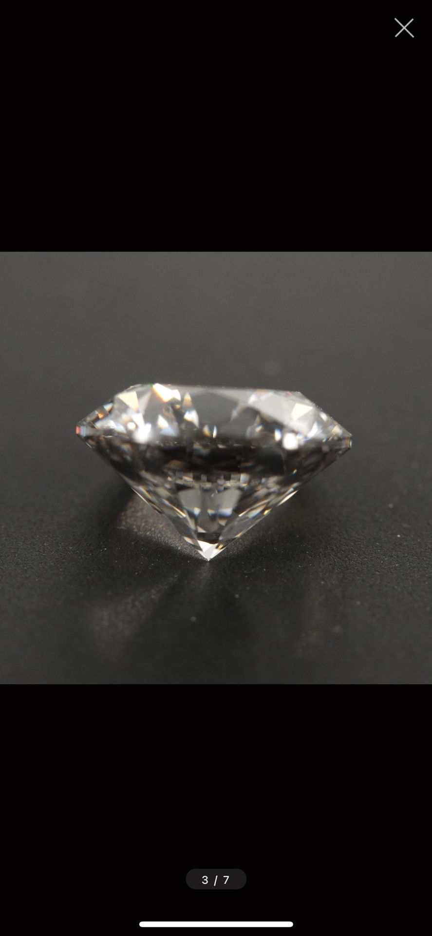 3.02 CT Lab Grown Round Brilliant Cut Diamond 