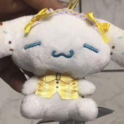 3” Cinnamoroll Plush Keychain(Yellow)
