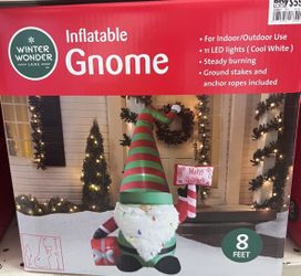 Christmas gnome inflatable Brand New Never Used!!!