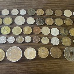 55 Foreign Coins Lot