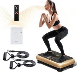 4D Vibration Plate Exercise Machine for Men & Women, Vibration Plate for Lymphatic Drainage & Machine for Exercise – Full Body Shaker for Weight Loss 