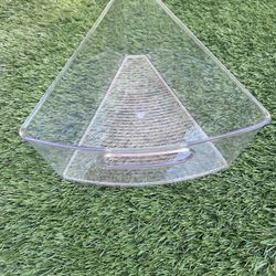 Kitchen Details Clear Triangular Lazy Susan Organizer Bins, 4ct.