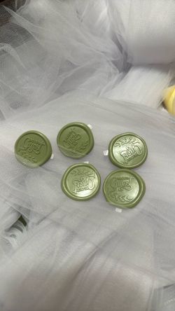 Wax Seal Stickers  Sage Green