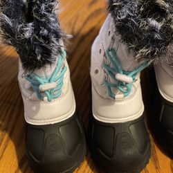 Two pairs of Girls snow boots