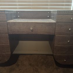 Alligator skin vanity desk