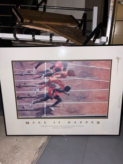 Make It Happen Motivational Framed Poster