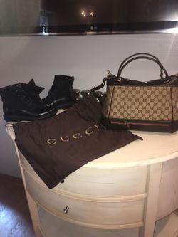 Gucci Lot purse and boots