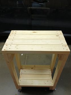 Small Table are storage cart moveable
