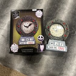 Disney Nightmare Before Xmas Countdown Table Clock