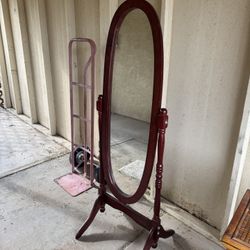 Mirror Standing Upright Tilt Beauty Fashion Wood