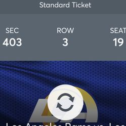 1 Rams Ticket For Saturday 
