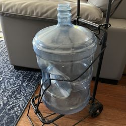 5 gallon water jug and dolly