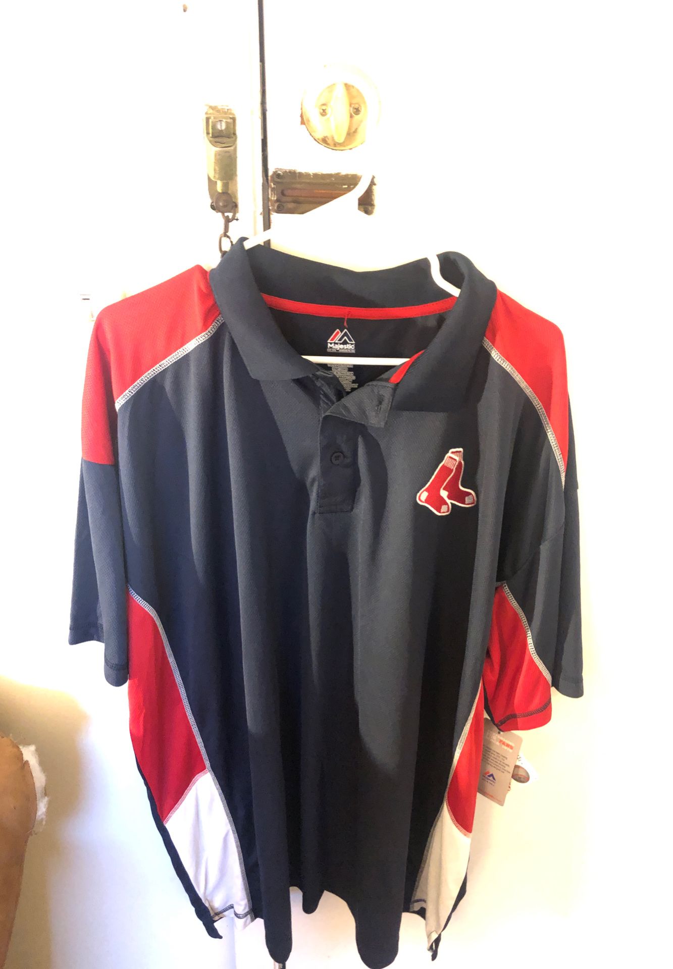 Boston Red Sox Majestic Mens MLB polo tee 3XL