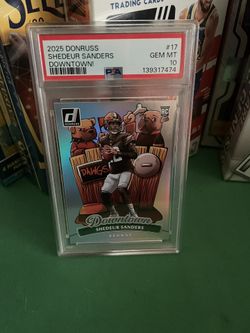 Shedeur Sanders Rookie Donrus Downtown Psa 10