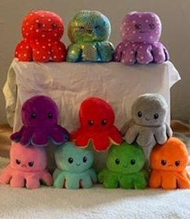 Riversable Octopus ,3 on top are $10 each and the rest are $9 each