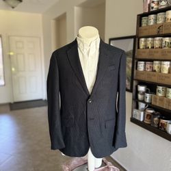 Emporio Armani Men's Wool Stretch Plaid G Line Sport Coat