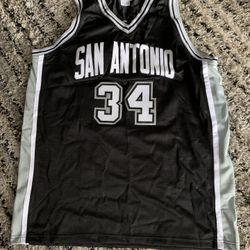 San Antonio Spurs Signed Jersey #34 Terry Cummings Size XL
