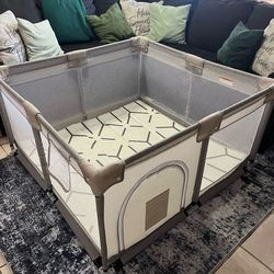 Large Baby Playpen w/ Mat – 4x4 – $20