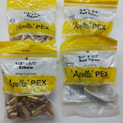 PEX ball valves and elbows. $25 for all. Plumbing 