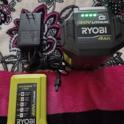Charger And New Battery Rioby 