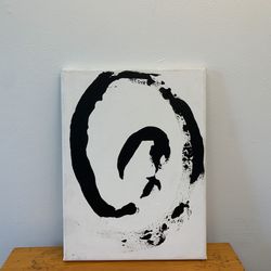 Black Spiral Painting 