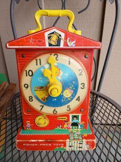Vintage Fisher Price Musical teaching clock