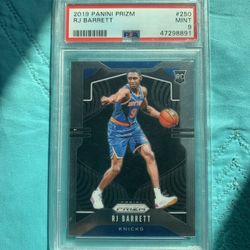 Rj Barrett Rookie PSA Mint 9 Prizm Basketball 2019-2020 Panini NBA 🏀