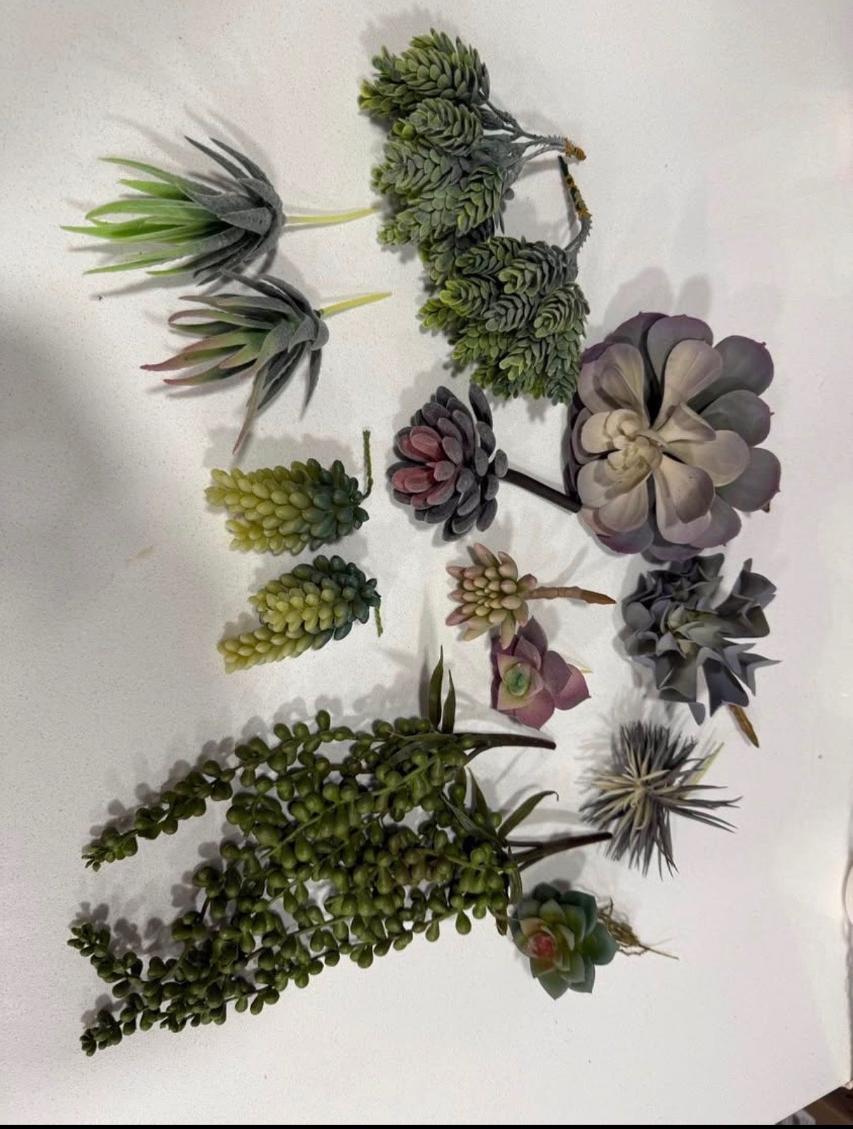 15 Piece Fake Succulents
