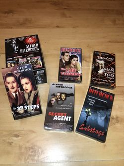 NEW Vintage 1934 Alfred Hitchcock VHS Set