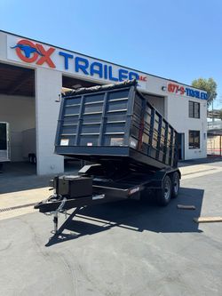 Carson dump trailer 7x14x4 TDM 12K GVWR (de-rated: no class a-required)