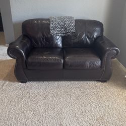 2 Seater Dark Brown Couch