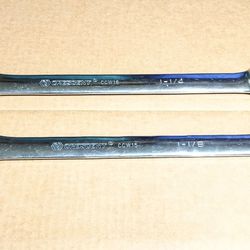 Lot Of 2 Crescent CCW15-CCW16 1-1/4--1-1/8 Combination Wrench