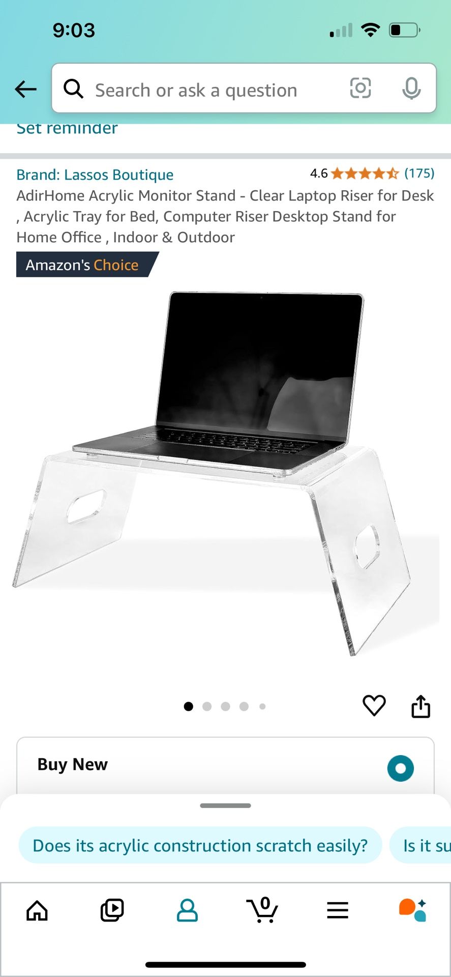 Acrylic Monitor Stand (UTC Area)