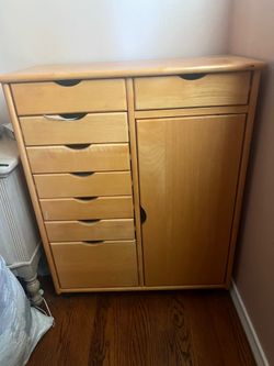 Trendfurn Omnia 1 Door 8 Drawer  Natural Wood 29x14x35,5
